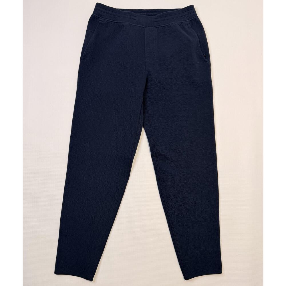 Lululemon Jogger Pants Mens Medium Blue Textured Knit Elastic Waist LM5AV3S